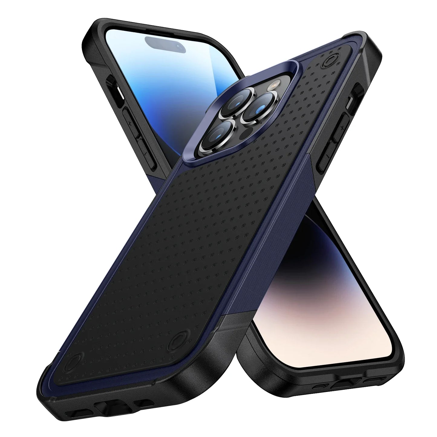 Coque Hybride Antichoc Armor pour iPhone 16 15 14 13 12 11 Pro Max Plus XR SE 2022 — Double Protection TPU + PC