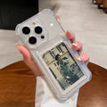 Phone Case For iPhone 17 16 15 14 13 Pro Max Air 11 12 Pro 7 8 Plus 16E Transparent Card Slot Bag Holder Shockproof Wallet Cover
