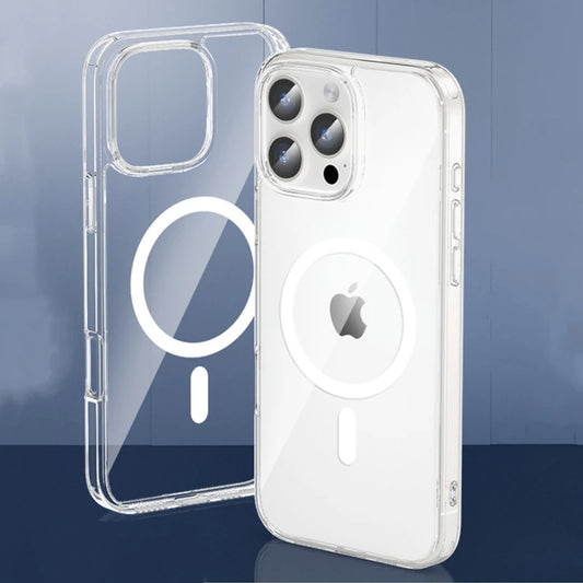 Étui Magnétique Transparent iPhone – Compatible MagSafe