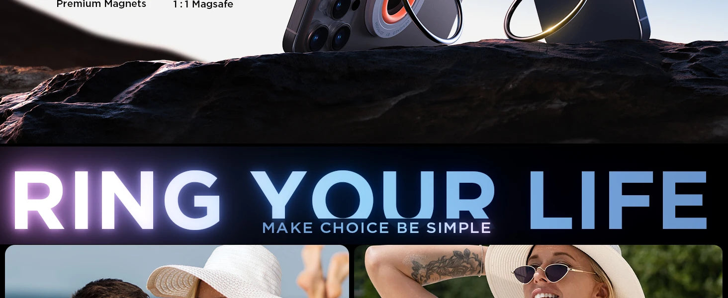 Support Anneau MagSafe Joyroom | Grip Magnétique iPhone 16 15 14 13 | NOVACASE