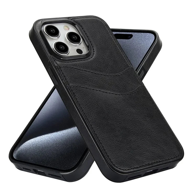 PU Leather Wallet with Card Holder Phone Case for IPhone 13 12 Mini 16 15 14 11 Pro XS Max XR X 8 7 Plus Protective Back Cover