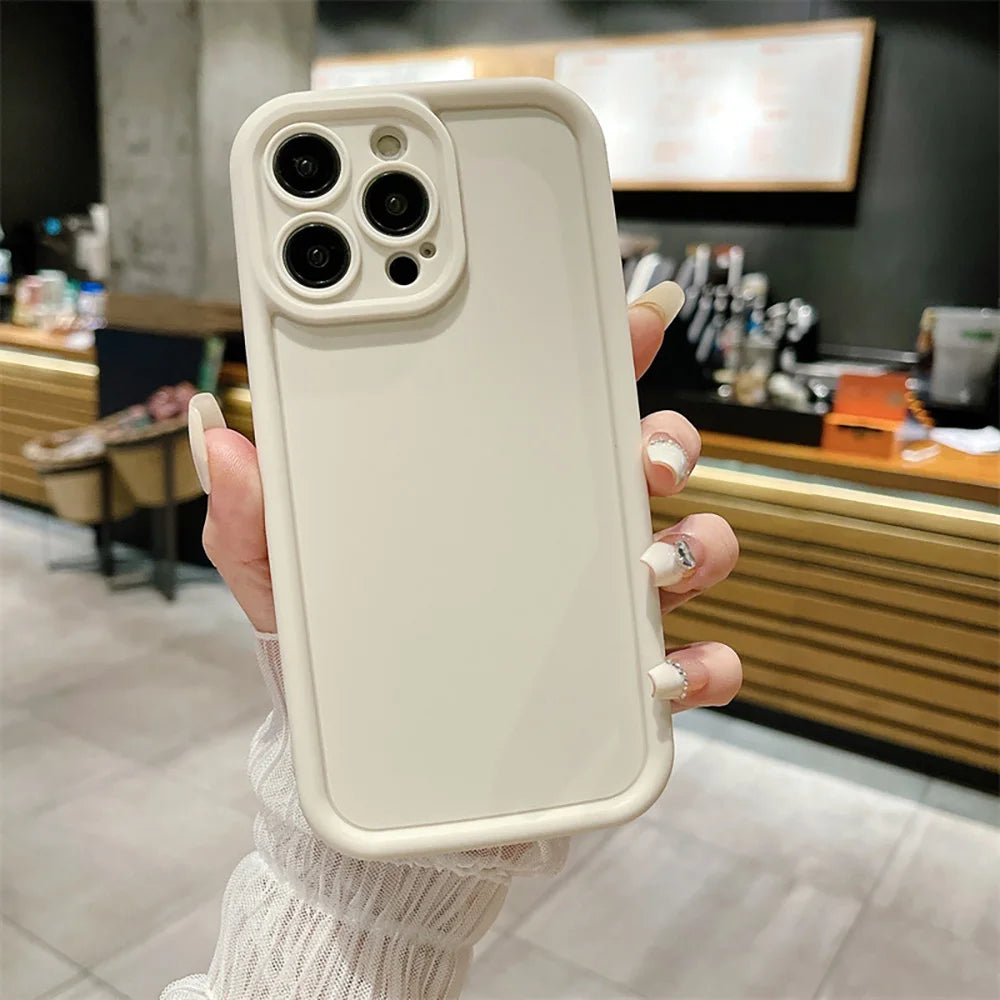 Coque Silicone Liquide iPhone 17 16 15 14 13 12 11 Pro Max Plus Air SE | Anti-Choc