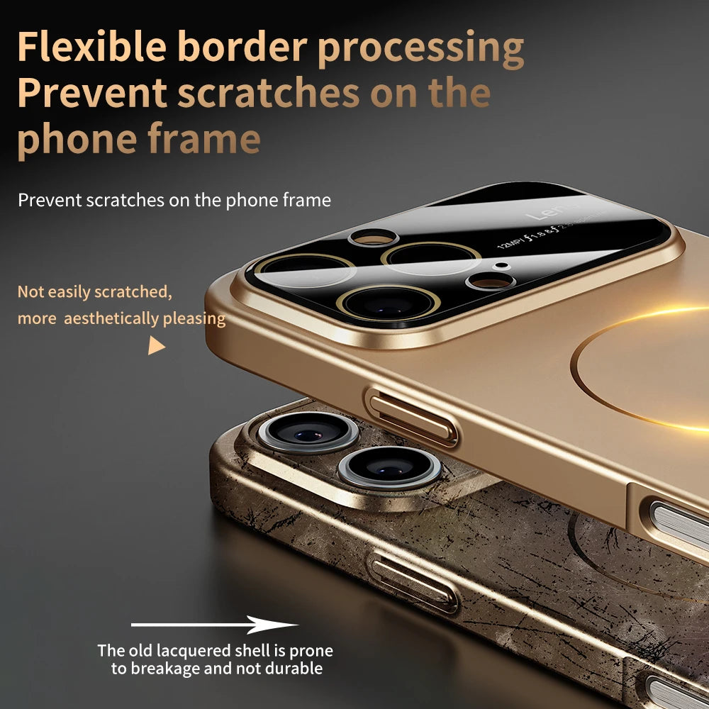Coque iPhone MagSafe Luxe – Protection Caméra Renforcée | iPhone 15, 16, 17 Pro Max