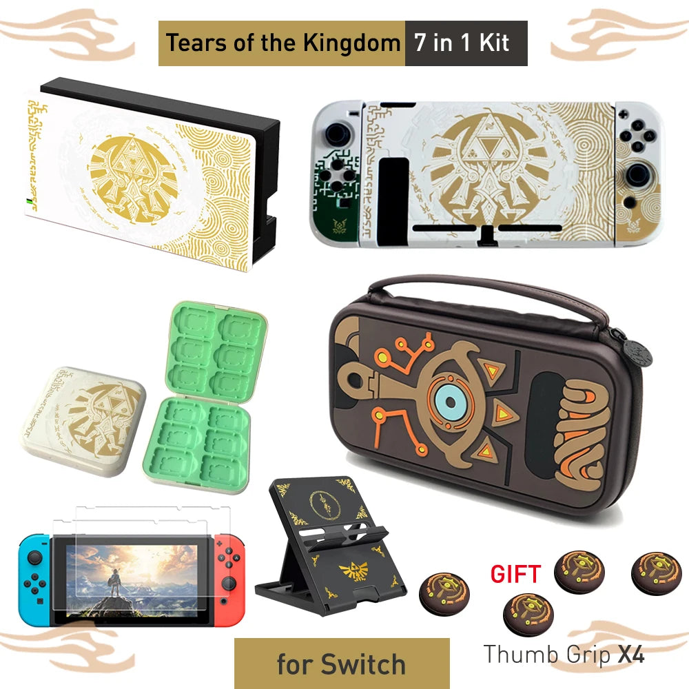 For NS Switch OLED Case Shell Cover Skin ZD Portable Waterproof Hard Protective Storage Bag For NS Switch Game Accessories