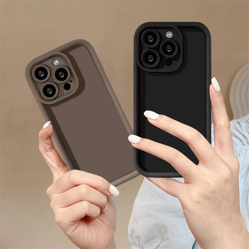 Coque Silicone Liquide iPhone 17 16 15 14 13 12 11 Pro Max Plus Air SE | Anti-Choc