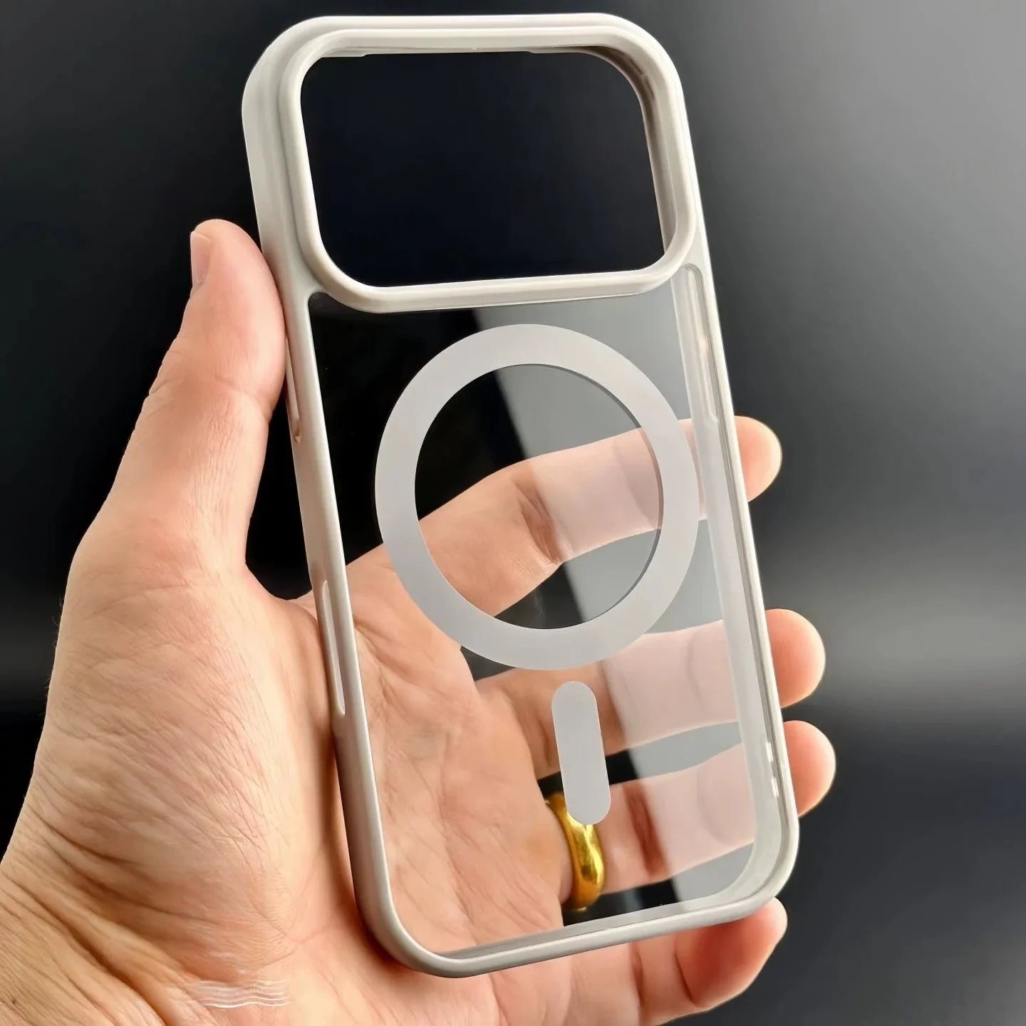 Luxury For Magsafe Phone Case For iPhone 17 Air 17 16 15 14 Plus 13 12 11 Pro Max 17 Pro Original Transparent Acrylic Back Cover